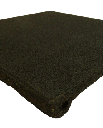 Ergofloor Ergoplay Impact Gummifliser   Faldunderlag 500x500x90 Mm Sort