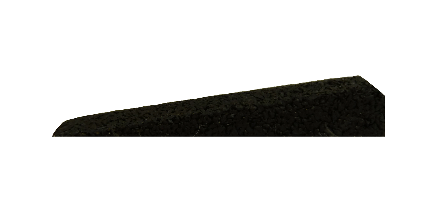 Ergofloor Ergotile Quad Gummiflise Rampe 15   80   1000 Mm Sort