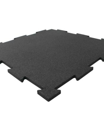 Fitnessgruppen Gulvflise    Stk   M2  10 Mm   Gummi Sort