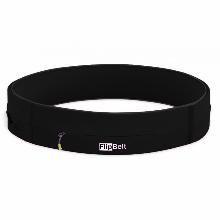 Flipbelt Zipper Løbebælte Pengekat  Sort