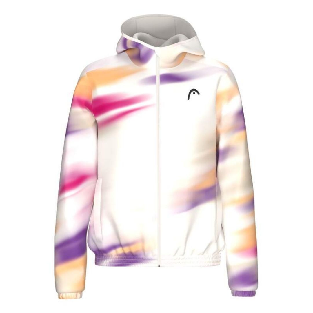 Head Blur Jacket Women Apricot Print