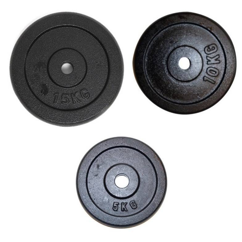 60 Kg Vægtskive Pakke   Jern  30 Mm