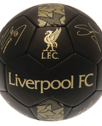 Liverpool Fc Foldbold Sort Guld Størrelse