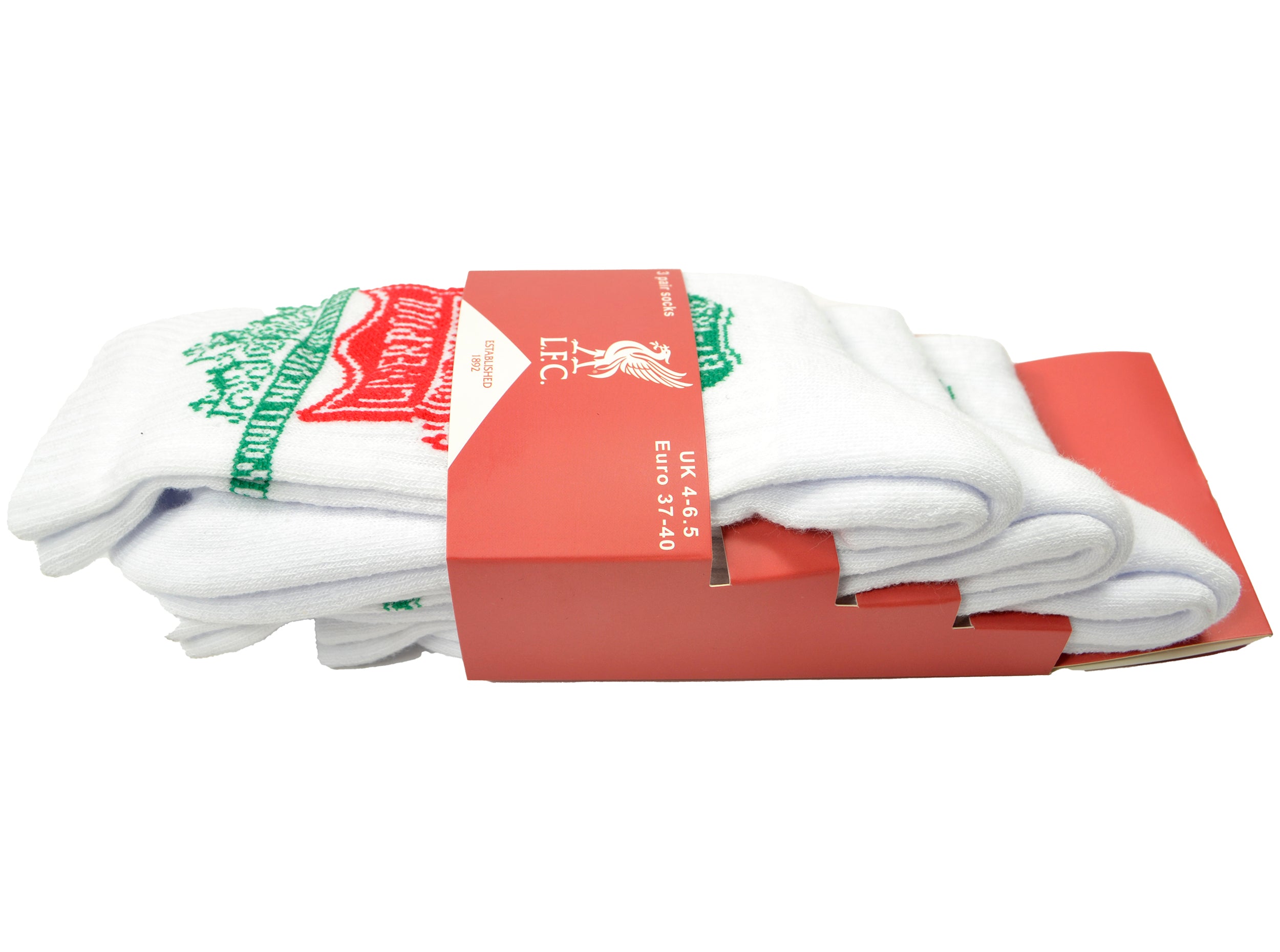 Liverpool Fc Liverpool Fc Sports Sokker -pak Hvid Rød Uk 811 Eu 4246 Voksen