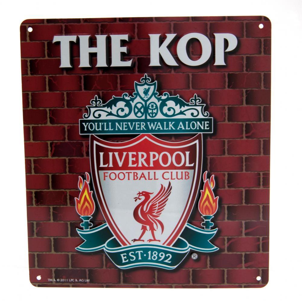 Liverpool Fc The Kop Skilt 23 Cm 25 Cm