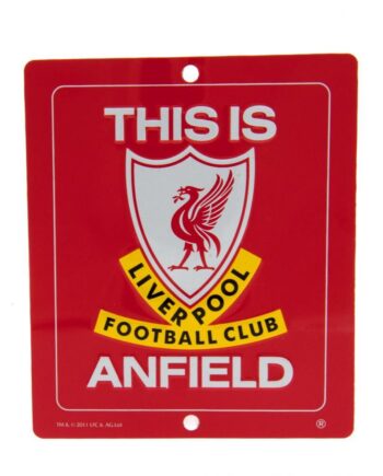 Liverpool Fc Vindue Skilt Rød