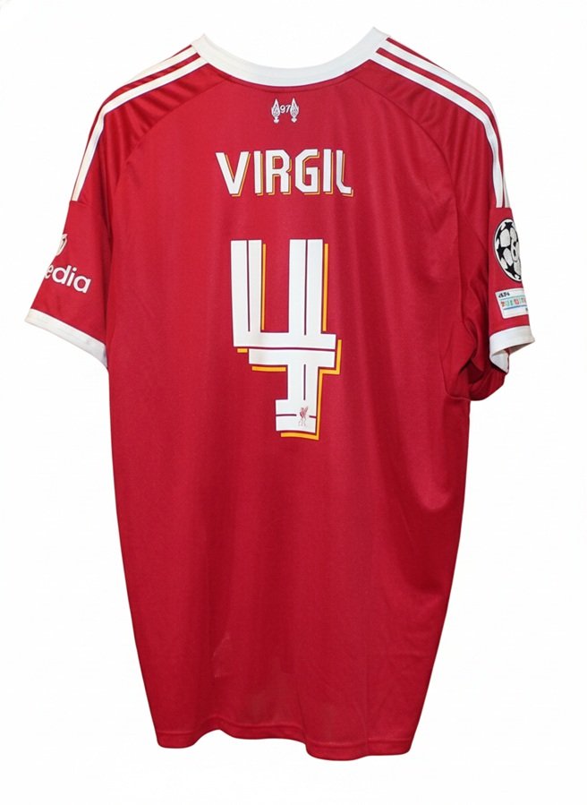 Liverpool Home Jersey 2025 26 Virgil Error -