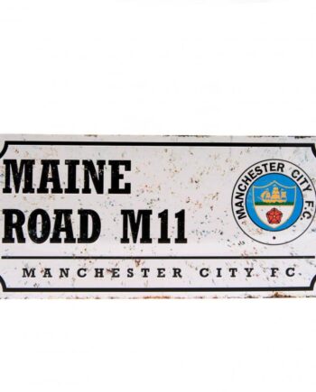 Manchester City Retro Metalskilt