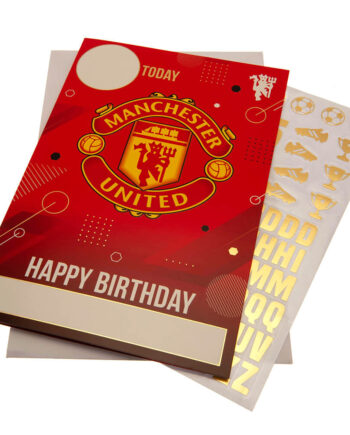 Manchester United Fødselsdagskort    Klistermærker