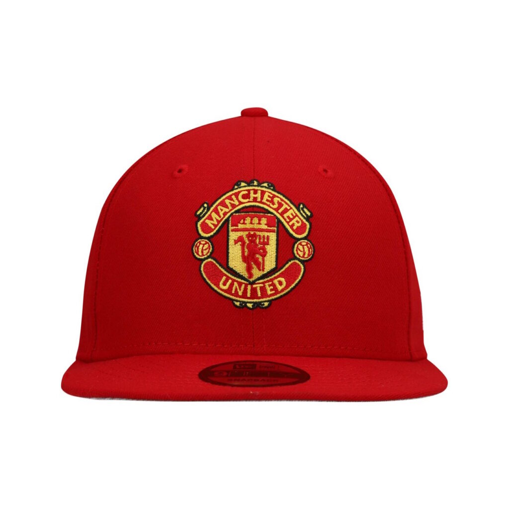 Manchester United New Era 9fifty Flat Peak Snapback Cap Rød