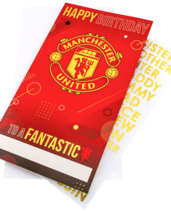 Manchester United Personligt Fødselsdagskort