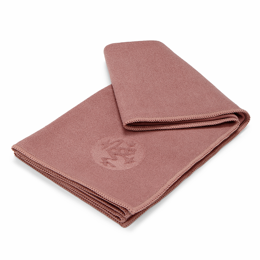 Manduka Equa Yoga Mat Håndklæde Rosa Elderberry