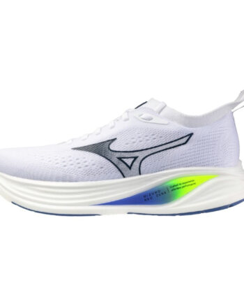 Mizuno Neo Zen Men Løbesko  White Estate Blue Lightning Yellow  41