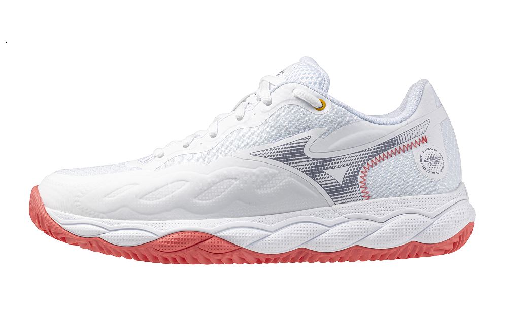 Mizuno Wave Enforce Court Cc White Blue Granite Calypso Core 36