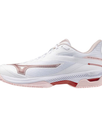 Mizuno Wave Exceed Court Cc Women  White Pinkesque Barbados Cherry  37