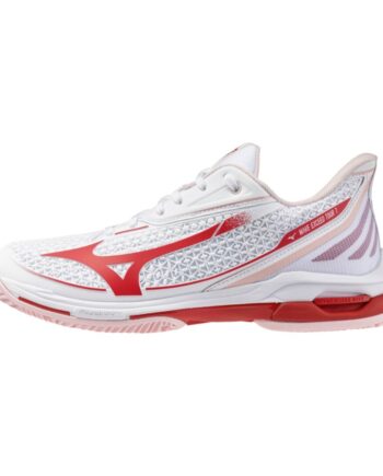 Mizuno Wave Exceed Tour   Cc Women  White Fiery Red Pinkesque  36