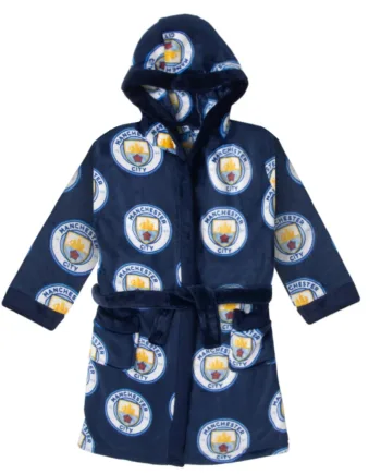Officiel Manchester City Fc Morgenkåbe Til Drenge  -  år