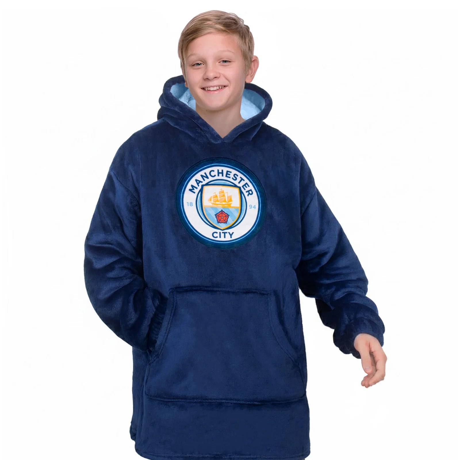 Officiel Manchester City Oversized Hoodie-tæppe Til Børn -10 år