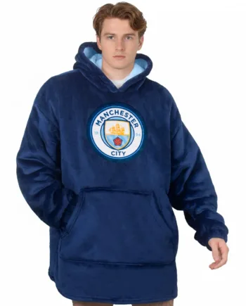Officiel Manchester City Oversized Hoodie-tæppe Til Voksne  -