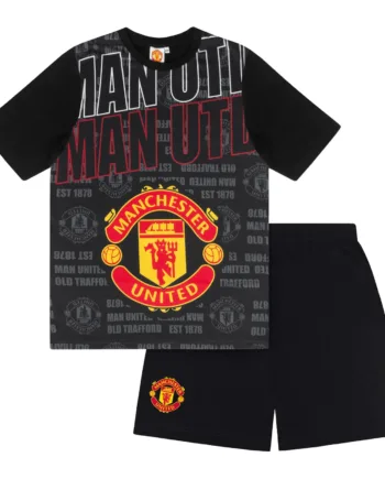 Officiel Mufc Børne Pyjamas  Kort Model  -  år