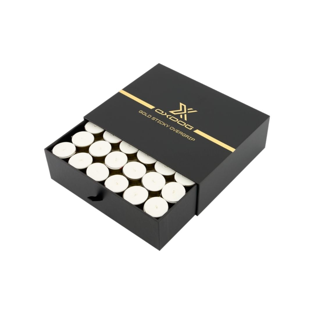 Oxdog Gold Sticky Overgrips 60-pak White
