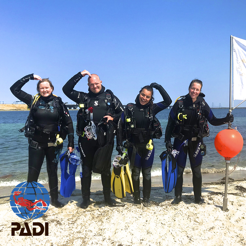 Padi Open Water Dykkerkursus  Dobbeltweekend