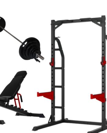 Peak Fitness  Half Rack    95kg   50 Mm Vægtsæt Sort