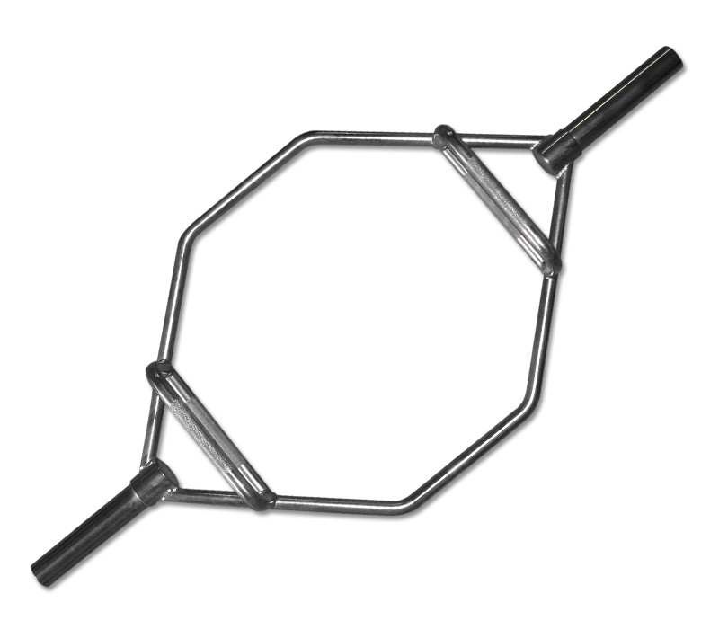 Peak Fitness Hex Bar Pro Chrome 50 Mm Inkl Fjedrelåse Stål