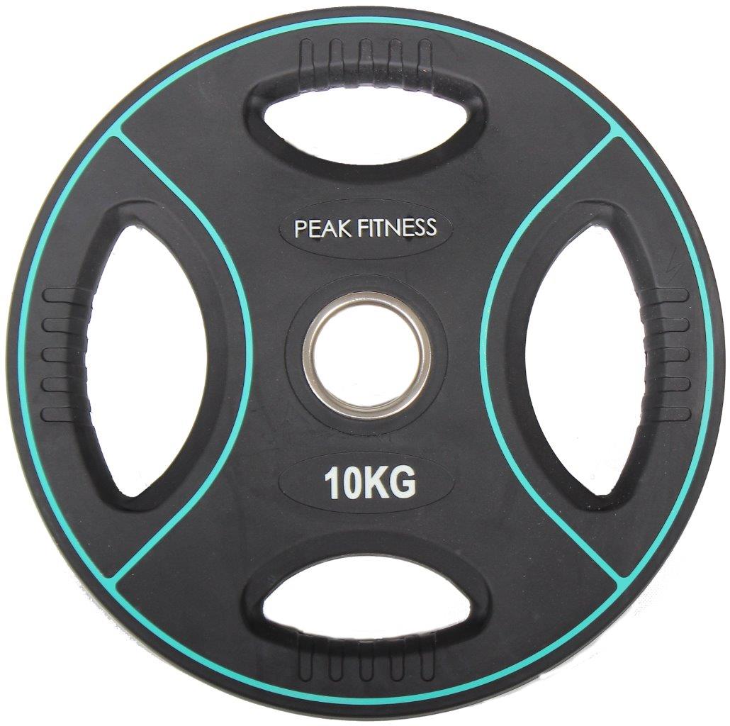 Peak Fitness 50 Mm Vægtskive Poly Urethane 10 Kg