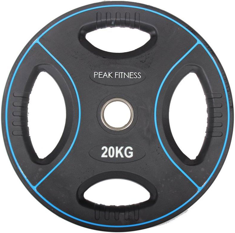 Peak Fitness 50 Mm Vægtskive Poly Urethane 20 Kg