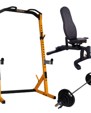 Powertec  Half Rack Yellow   Bænk Og 125 Kg   50 Mm Sort