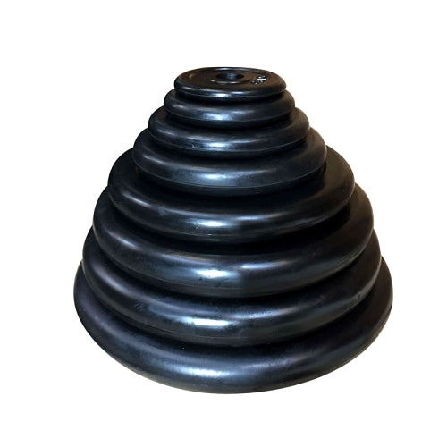 Sort Gummi Vægtskive 30 Mm 10 Kg
