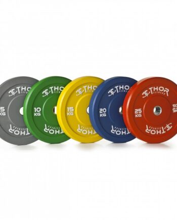 Thor Fitness Farvet Bumper Vægtskiver 15kg   50mm    Stk