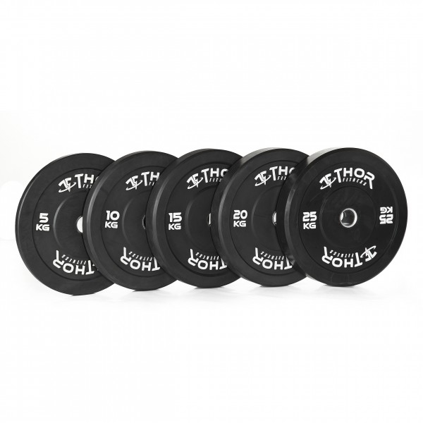 Thor Fitness Sorte Bumper Vægtskiver 15kg   50mm    Stk