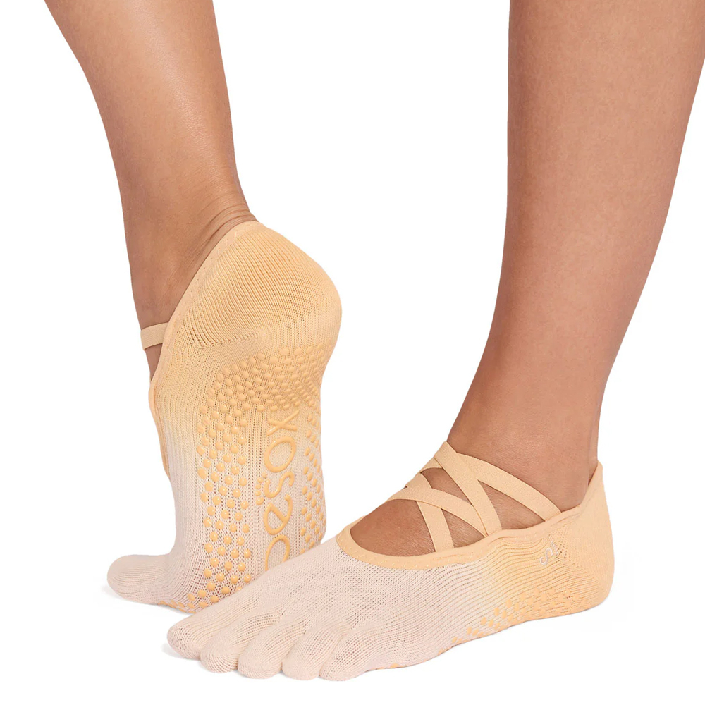 Toesox Fulltoe Elle Grip Golden Ombre