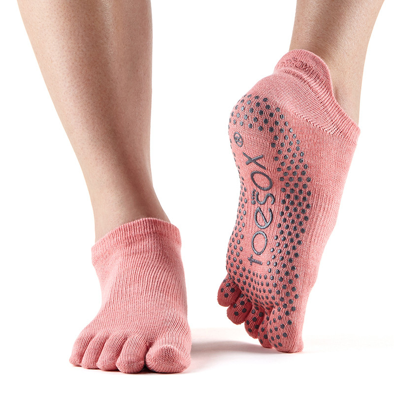 Toesox Fulltoe Lowrise Grip  Melon