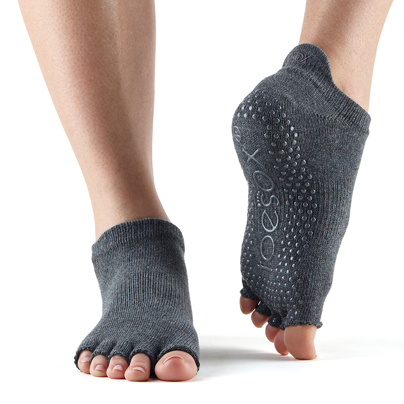 Toesox Halftoe Lowrise Grip  Koksgrå