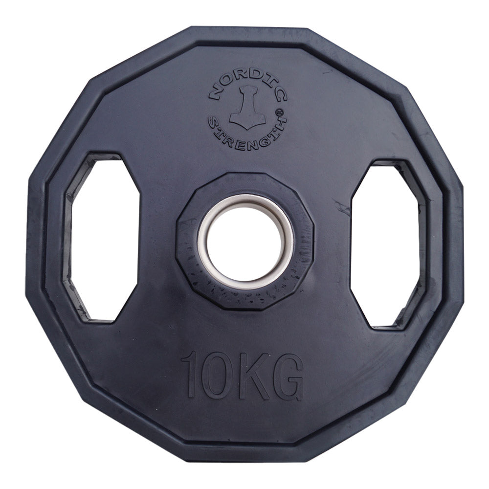 Vægtskive 10 Kg 50 Mm  12 Kantet Sort