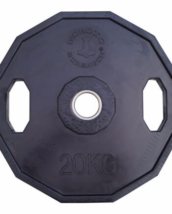 Vægtskive 20 Kg 50 Mm  12 Kantet Sort