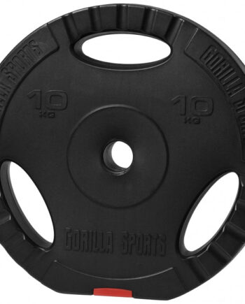 Vægtskive Med Greb   Hård Plast 10 Kg  30 Mm