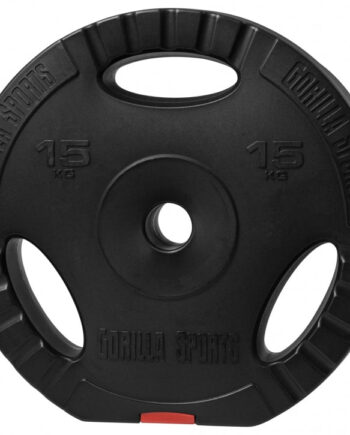 Vægtskive Med Greb   Hård Plast 15 Kg  30 Mm
