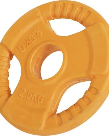 Vægtskive 50 Mm Gummi Med Greb     Kg