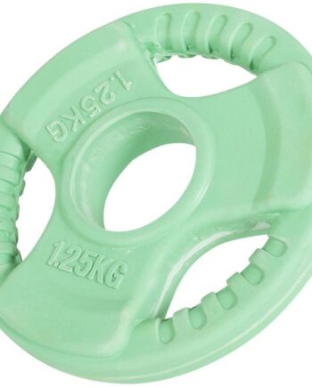 Vægtskive 50 Mm Gummi Med Greb   25 Kg