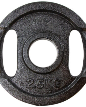 Vægtskive Sort Metal Med Greb  50 Mm      Kg