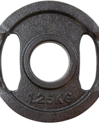 Vægtskive Sort Metal Med Greb  50 Mm    25 Kg