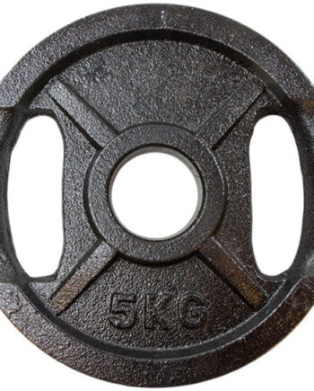 Vægtskive Sort Metal Med Greb  50 Mm    Kg