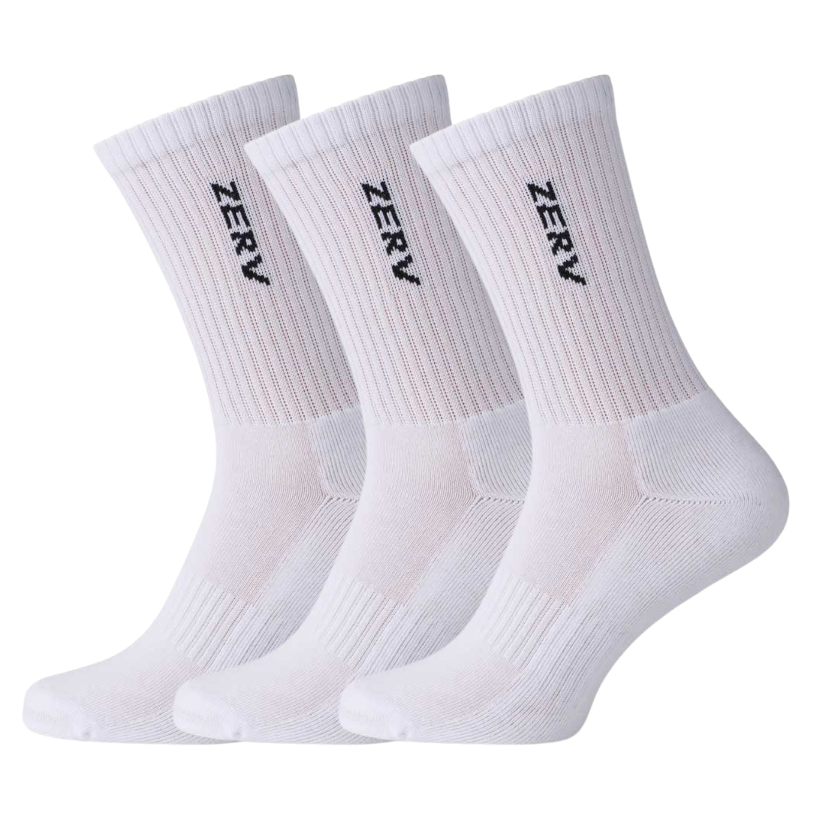 Zerv Performance Socks Long  -pack White