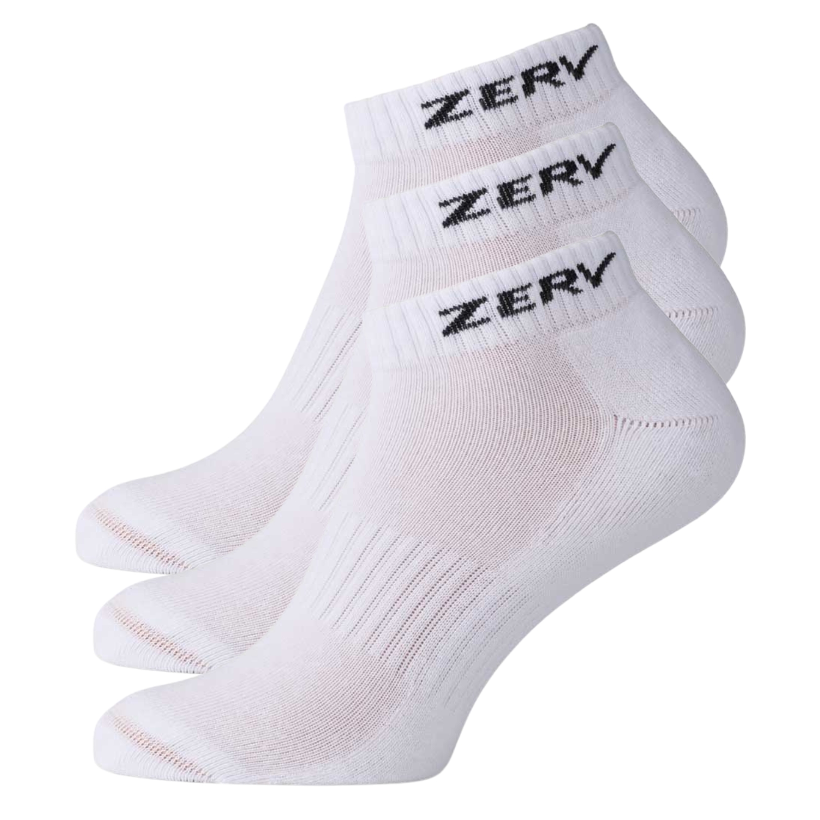 Zerv Performance Socks Short  -pack White