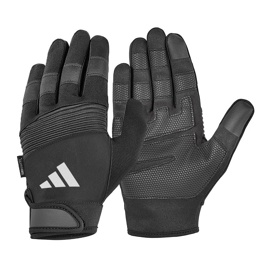 Adidas Full Finger Perf  Gloves  Grey