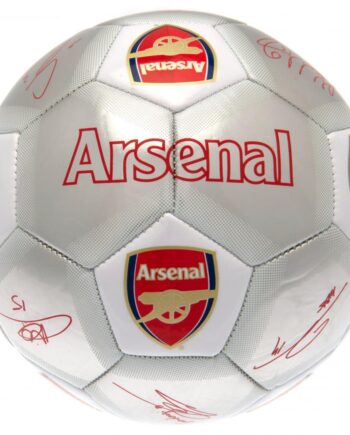 Arsenal Fc Fodbold Med Autografer